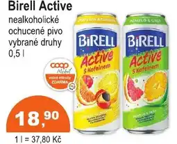 COOP DISKONT Birell Active nealkoholické ochucené pivo nabídka