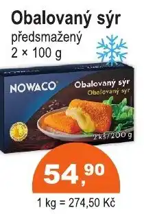 COOP DISKONT NOWACO Obalovaný sýr předsmažený nabídka