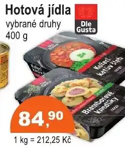 COOP DISKONT Hotová jídla nabídka
