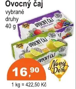 COOP DISKONT Ovocný čaj nabídka