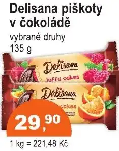 COOP DISKONT Delisana piškoty v čokoládě nabídka