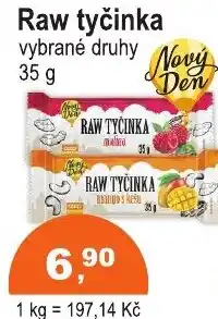 COOP DISKONT Raw tyčinka nabídka