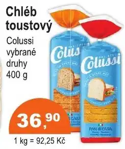 COOP DISKONT Chléb toustový Colussi nabídka