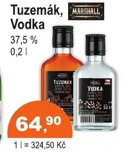 COOP DISKONT Tuzemák, Vodka 37.5% nabídka