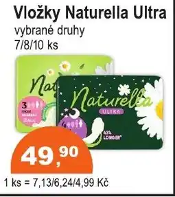 COOP DISKONT Vložky Naturella Ultra nabídka