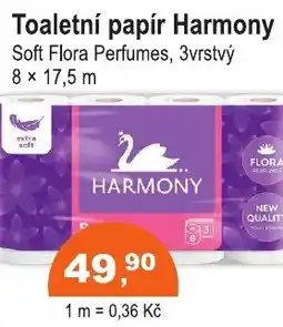 COOP DISKONT Toaletní papír Harmony Soft Flora Perfumes, 3vrstvý nabídka
