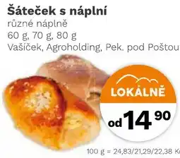 Konzum Šáteček s náplní nabídka