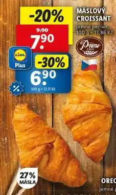 Lidl Máslový croissant nabídka