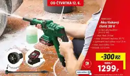 Lidl PARKSIDE Aku tlakový čistič 20 V nabídka