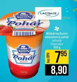 Mlékárna Kunín smetanový pohár