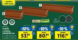 Lidl PARKSIDE Truhlík s miskou 40/60/80 cm - sada A - 40 cm nabídka