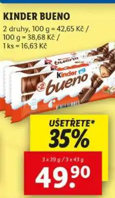 Lidl KINDER BUENO nabídka