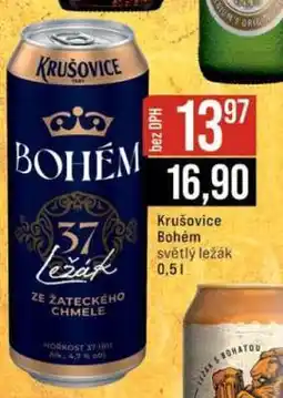 Jip Krušovice Bohém světlý ležák 0,5 l nabídka