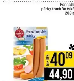 Jip Ponnath párky frankfurtské nabídka