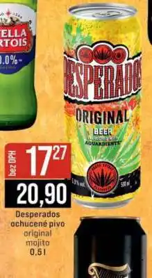 Jip Desperados ochucené pivo original mojito nabídka