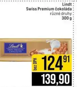 Jip Lindt Swiss Premium čokoláda nabídka