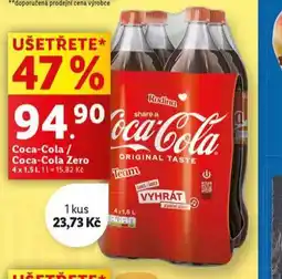 Lidl Coca cola / zero nabídka