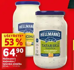 Lidl Hellmann´s tatarská omáčka, majonéza nabídka