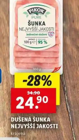 Lidl Dušená šunka nejvyšší jakosti nabídka