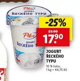 Lidl Jogurt řeckého typu nabídka