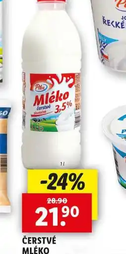 Lidl Čerstvé mléko 3,5% nabídka