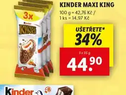 Lidl Kinder maxi king nabídka