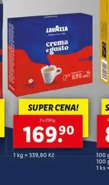 Lidl Lavazza crema gusto nabídka