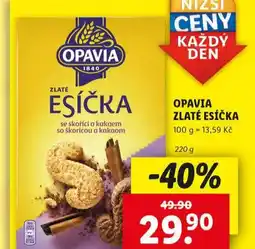 Lidl Opavia zlaté esíčka nabídka