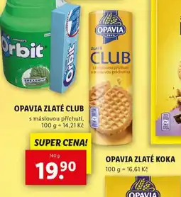 Lidl Opavia zlaté club nabídka