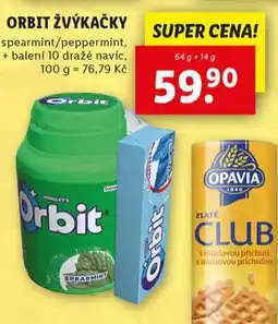 Lidl Orbit žvýkačky nabídka