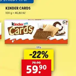 Lidl Kinder cards nabídka