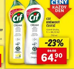 Lidl Cif krémový čistič nabídka