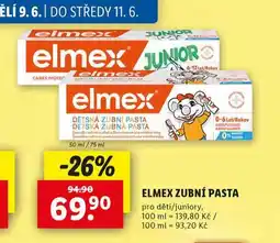 Lidl Elmex zubní pasta nabídka