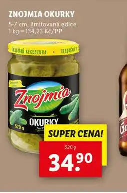 Lidl Znojmia okurky nabídka