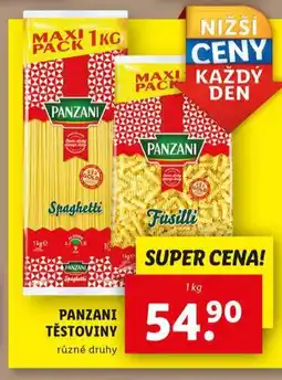Lidl Panzani těstoviny nabídka