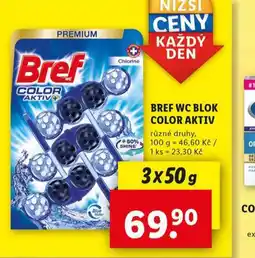 Lidl Bref wc blok color aktiv nabídka
