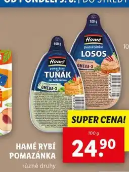 Lidl Hamé rybí pomazánka nabídka