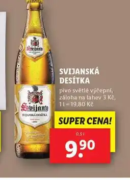 Lidl Pivo svijanská desítka nabídka