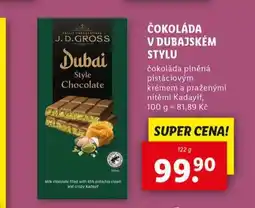 Lidl Čokoláda v dubajském stylu nabídka