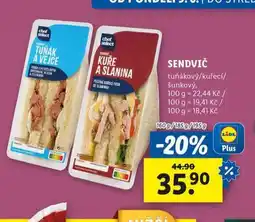 Lidl Sendvič nabídka