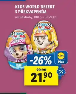 Lidl Kids world dezert s překvapením nabídka