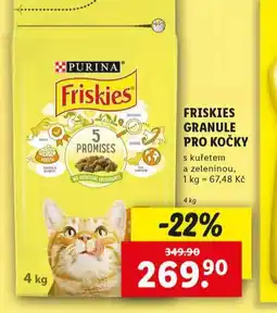 Lidl Friskies granule pro kočky nabídka