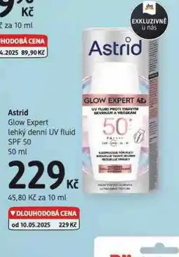 dm drogerie Astrid lehký denní uv fluid nabídka