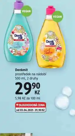 dm drogerie Denkmit prostředek na nádobí nabídka