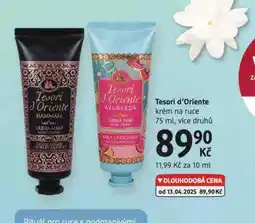 dm drogerie Tesori d´oriiente krém na ruce nabídka