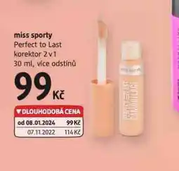 dm drogerie Miss sporty korektor 2v1 nabídka