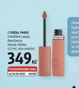 dm drogerie Loreal paris tekutá rtěnka nabídka