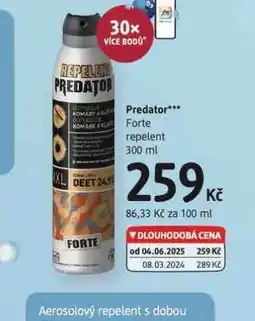 dm drogerie Predator forte repelent nabídka