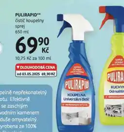 dm drogerie Pulirapid čistič koupelny sprej nabídka