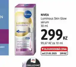 dm drogerie Nivea luminous skin glow sérum nabídka